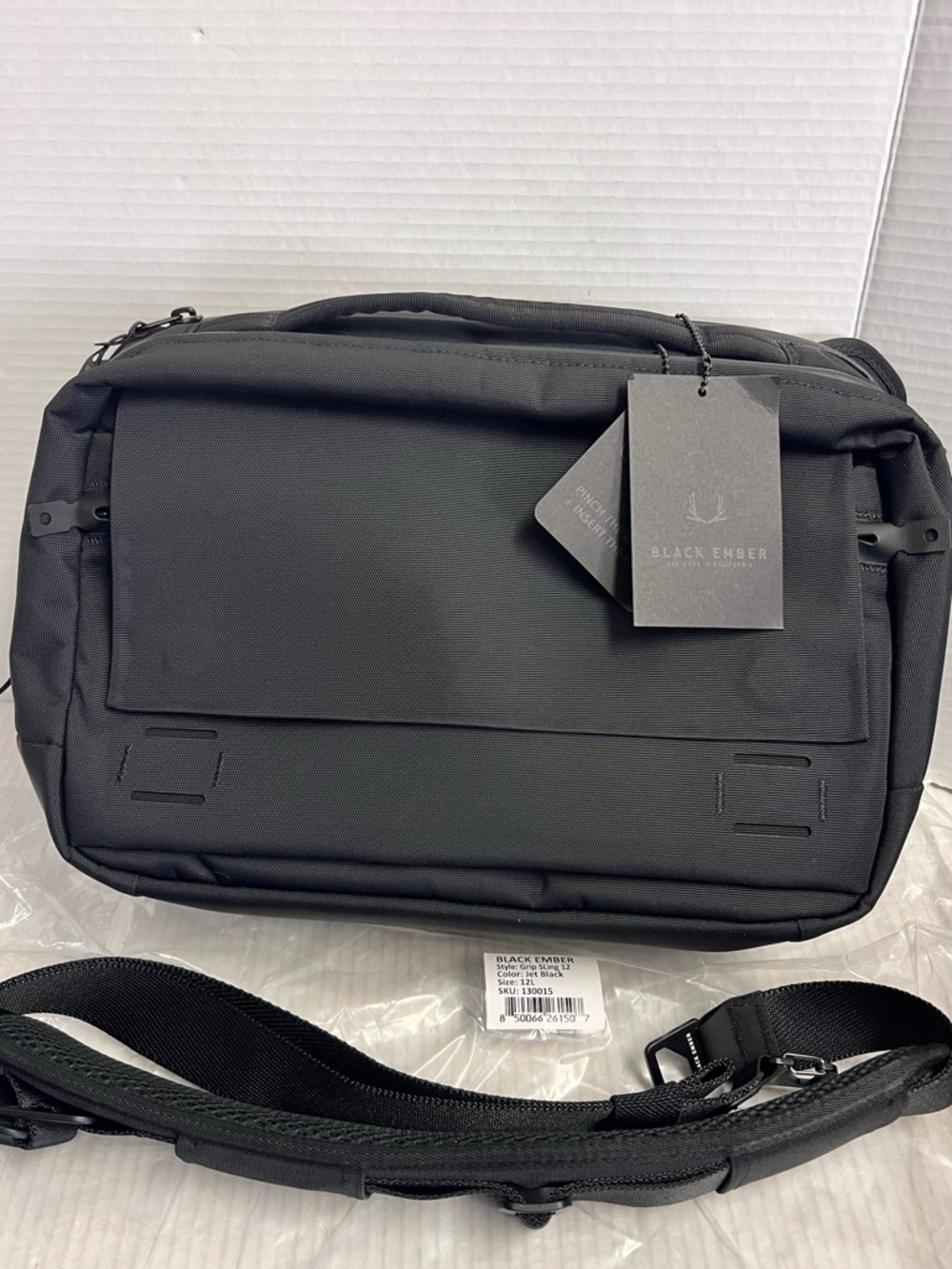 Black Ember Grip Sling 12L